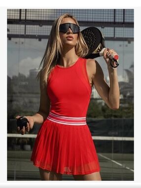NWT Saungkuai Red Tennis Dress with shorts - M